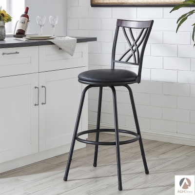 Stalvey Adjustable Height Bar Stool (Set of 2)