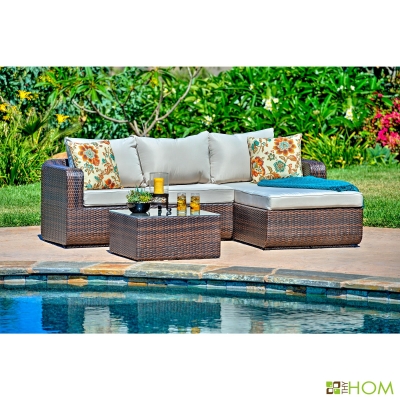 Penwell 3 Piece Sofa Seating Group with Cushions