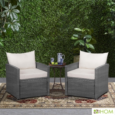 Damontray Patio Chair with Cushions (Set of 2)